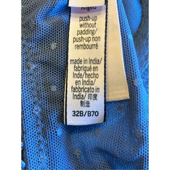 Victorias Secrets 32B periwinkle push-up without padding lace bra - Picture 4 of 4